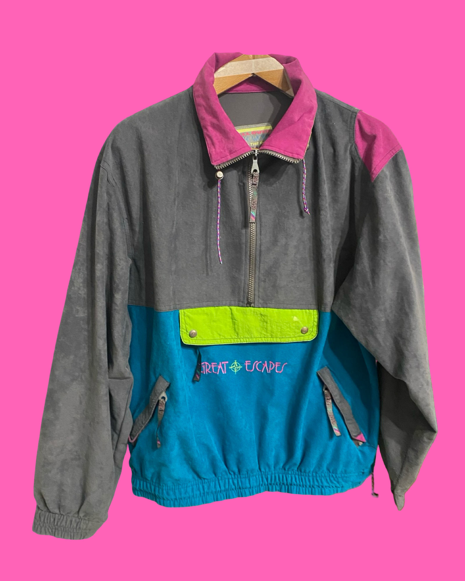 Vintage Multicolor Fantasy 90's Spring Sweatshirt Unisex Size L