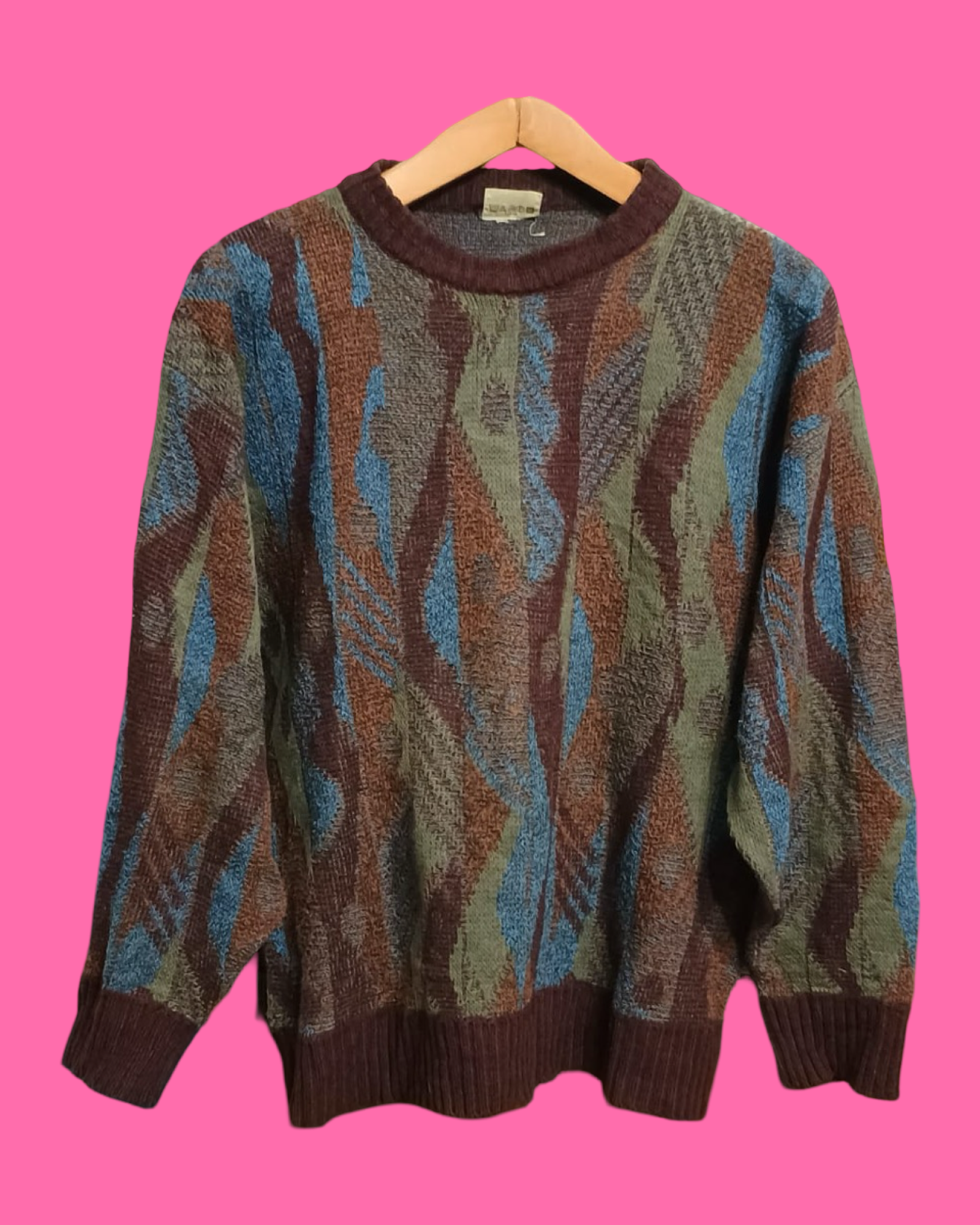 Vintage Multicolor Fantasy 90's Sweater Unisex Size M