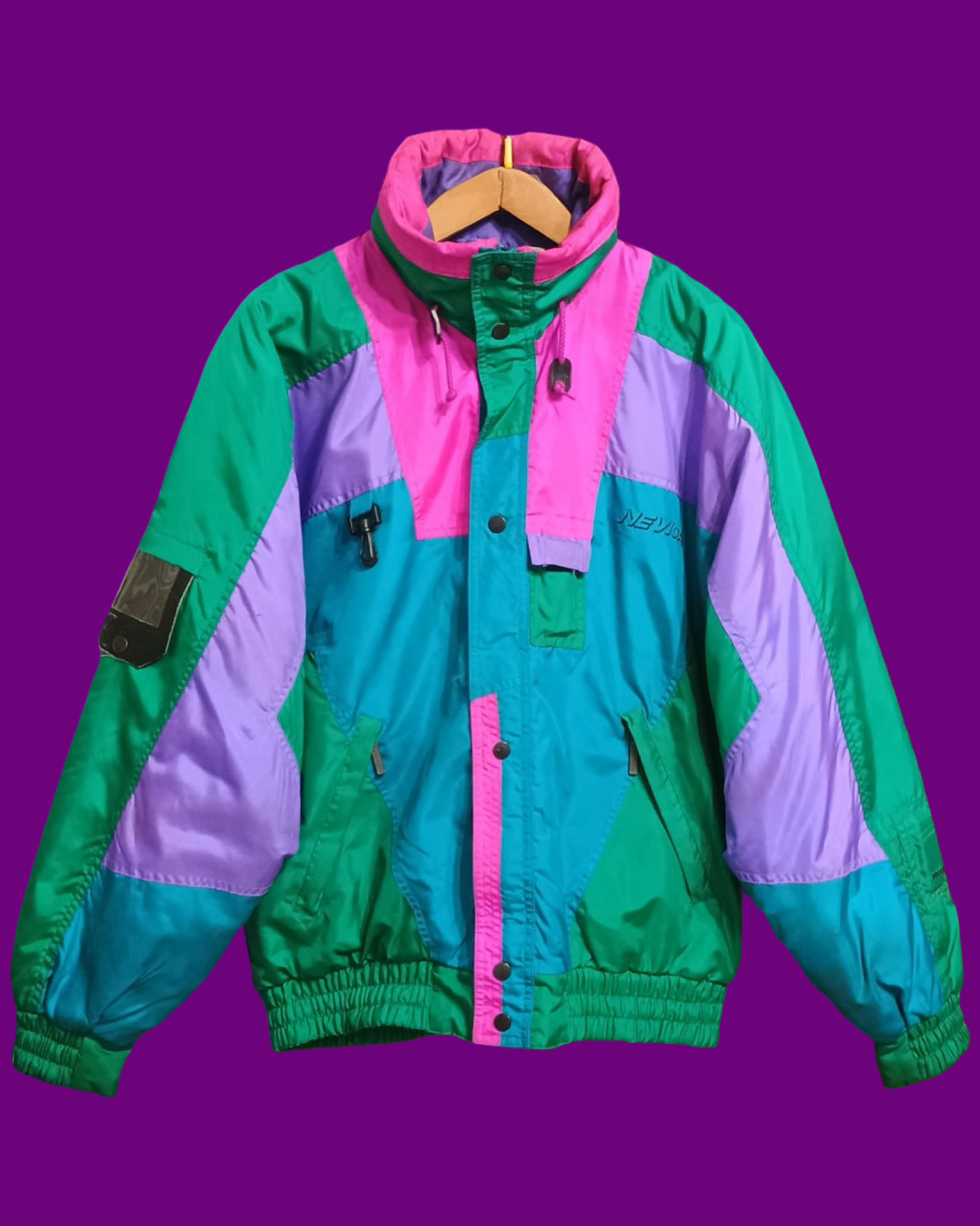 Vintage Multicolor Fantasy 90's Snow Jacket Unisex Size L