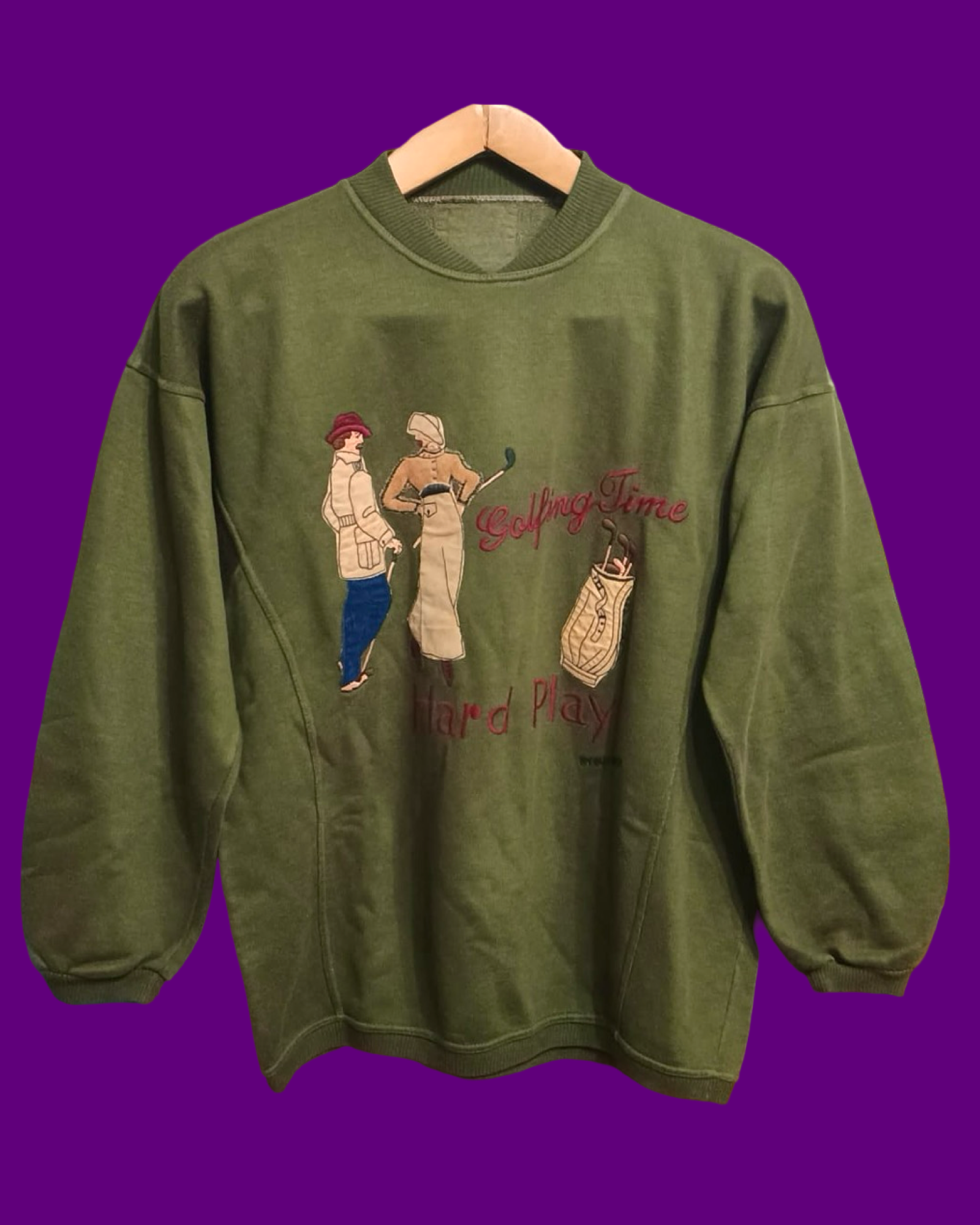 Vintage Multicolor Fantasy 90's Sweatshirt Woman Size M