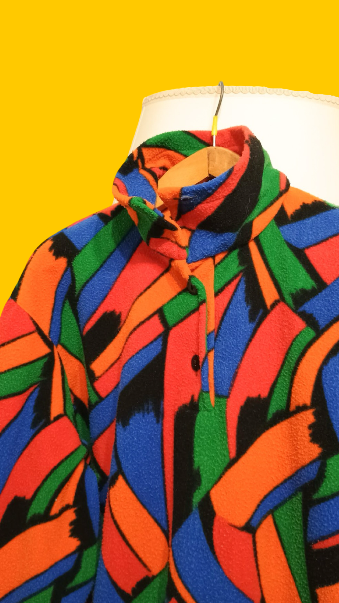Sweatshirt Vintage Multicolor A Fantasia Anni 90 Unisex Size XL