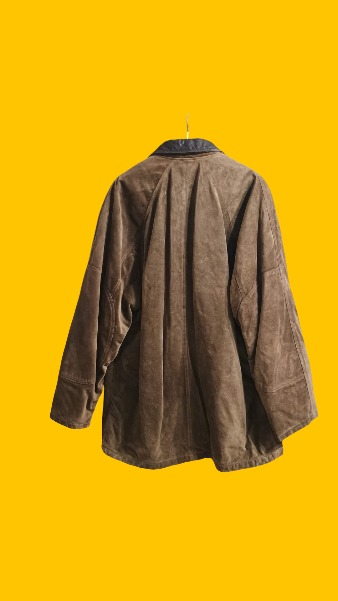 Vintage Brown Fantasy 90's Winter Leither Montgomery Unisex Size XL