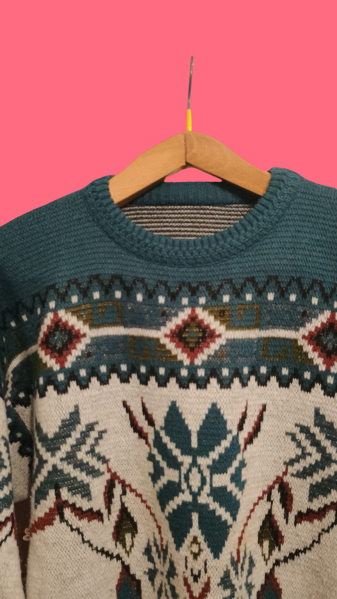 Vintage Multicolor Fantasy 90's Sweater Unisex Size L
