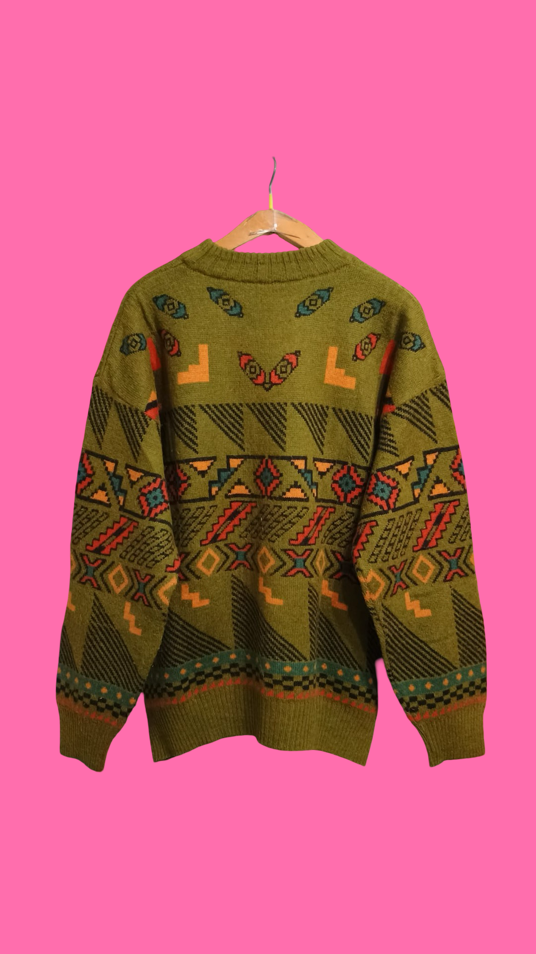 Vintage Multicolor Fantasy 90's Sweater Unisex Size L