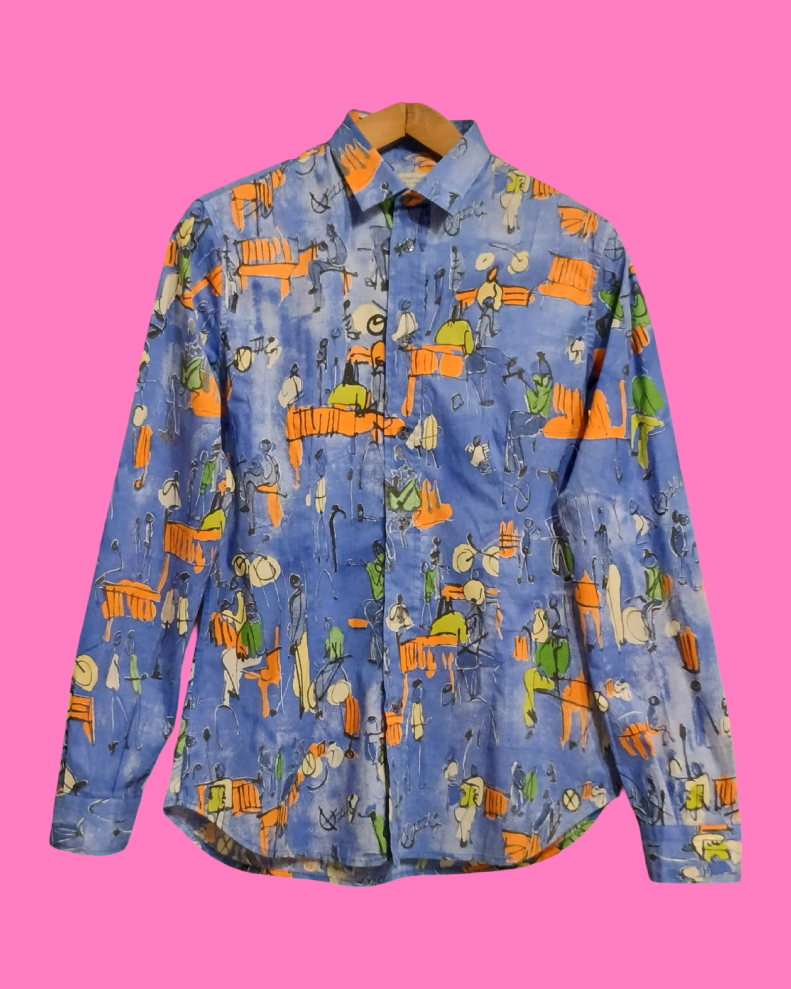 Vintage Multicolor Fantasy 90's Shirt Unisex Size M