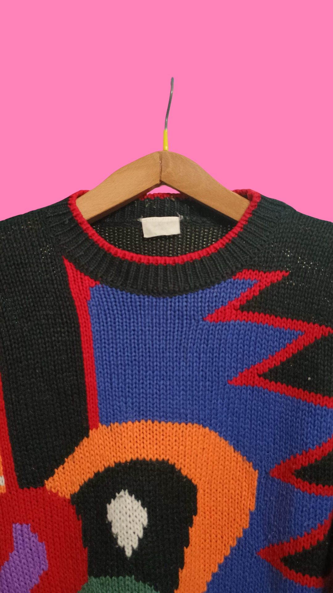 Vintage Multicolor Fantasy 90's Sweater Woman Size XL