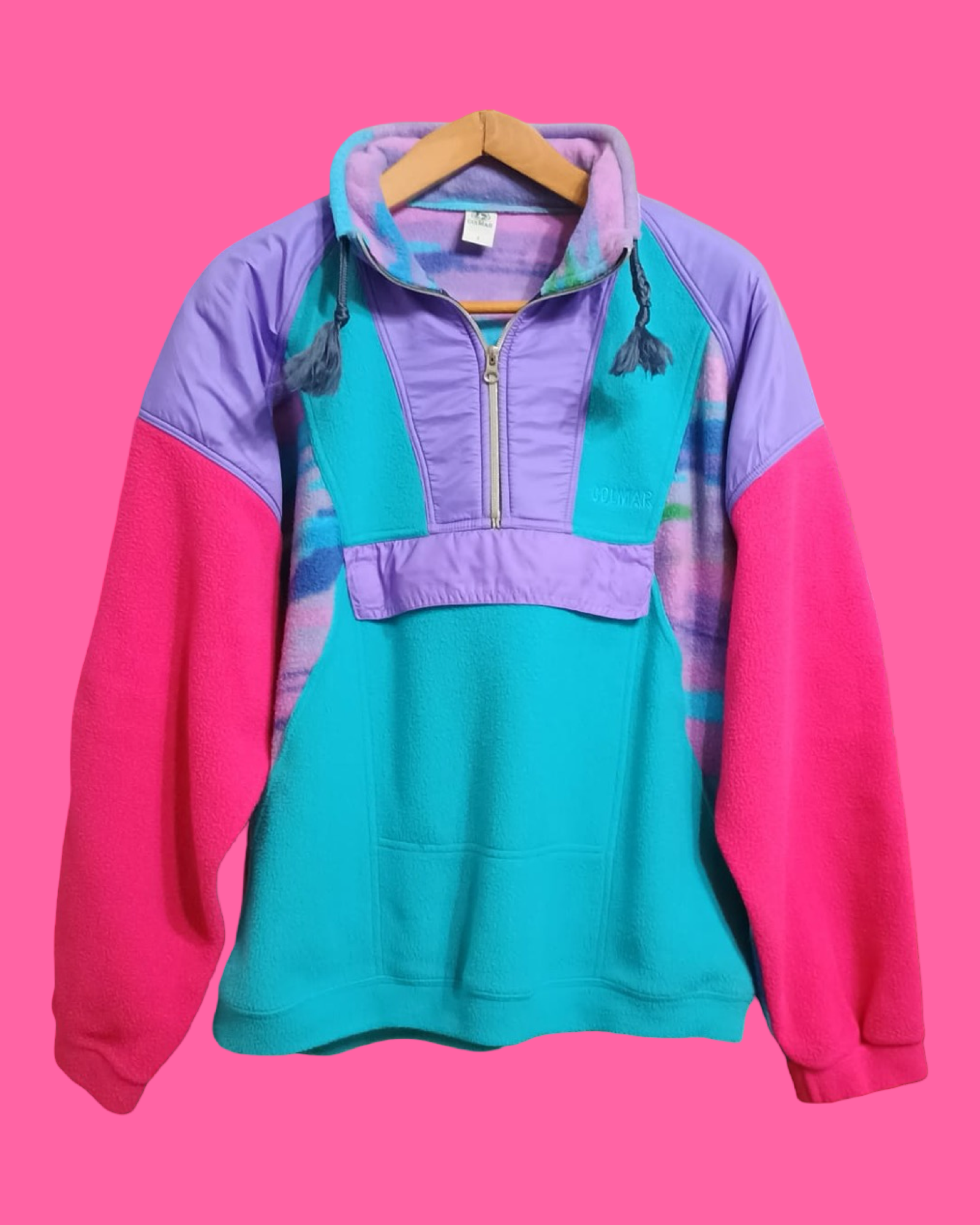 Vintage Multicolor Fantasy 90's Colmar Fleece Unisex Size L