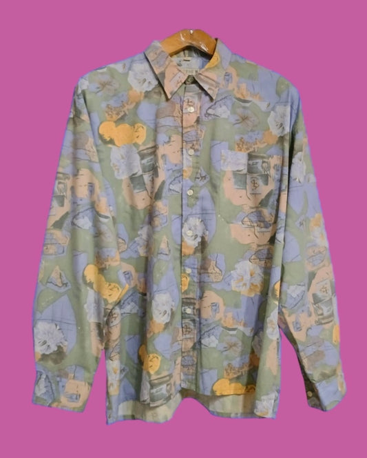 Vintage Multicolor Fantasy 90's Shirt Unisex Size XL