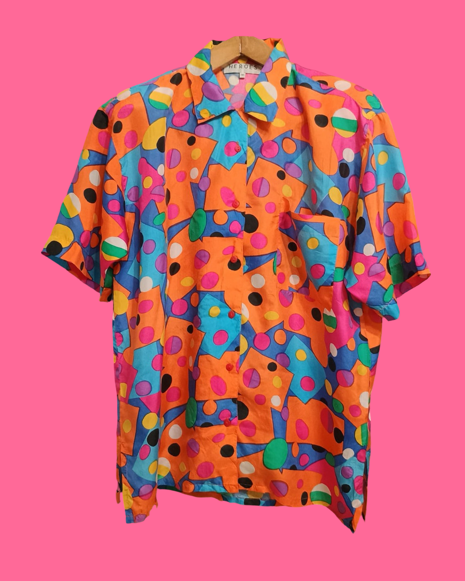 Vintage Multicolor Fantasy 90's Shirt Woman Size M