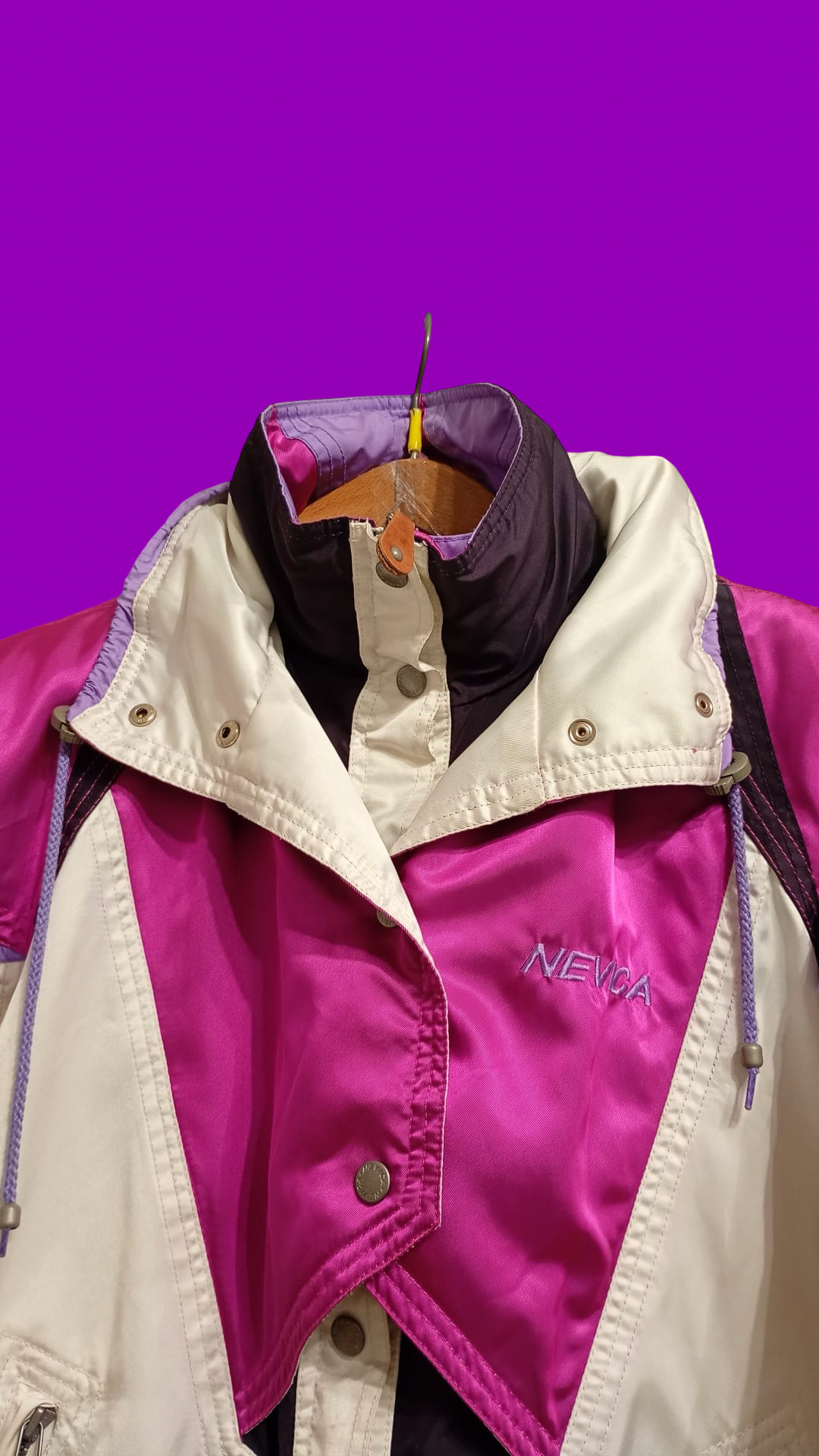 Vintage Multicolor Fantasy 90's Rare Snow Jacket Woman Size L