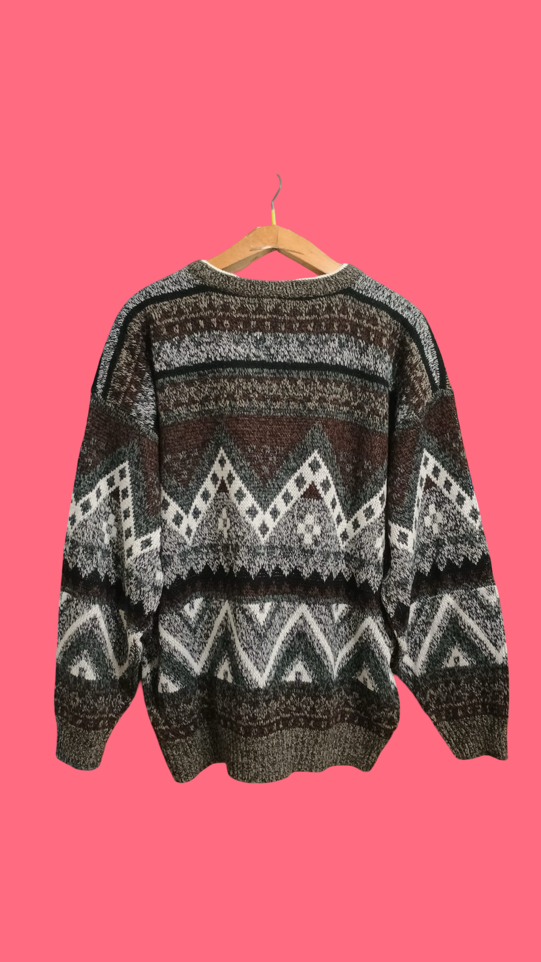 Vintage Multicolor Fantasy 90's Sweater Unisex Size L