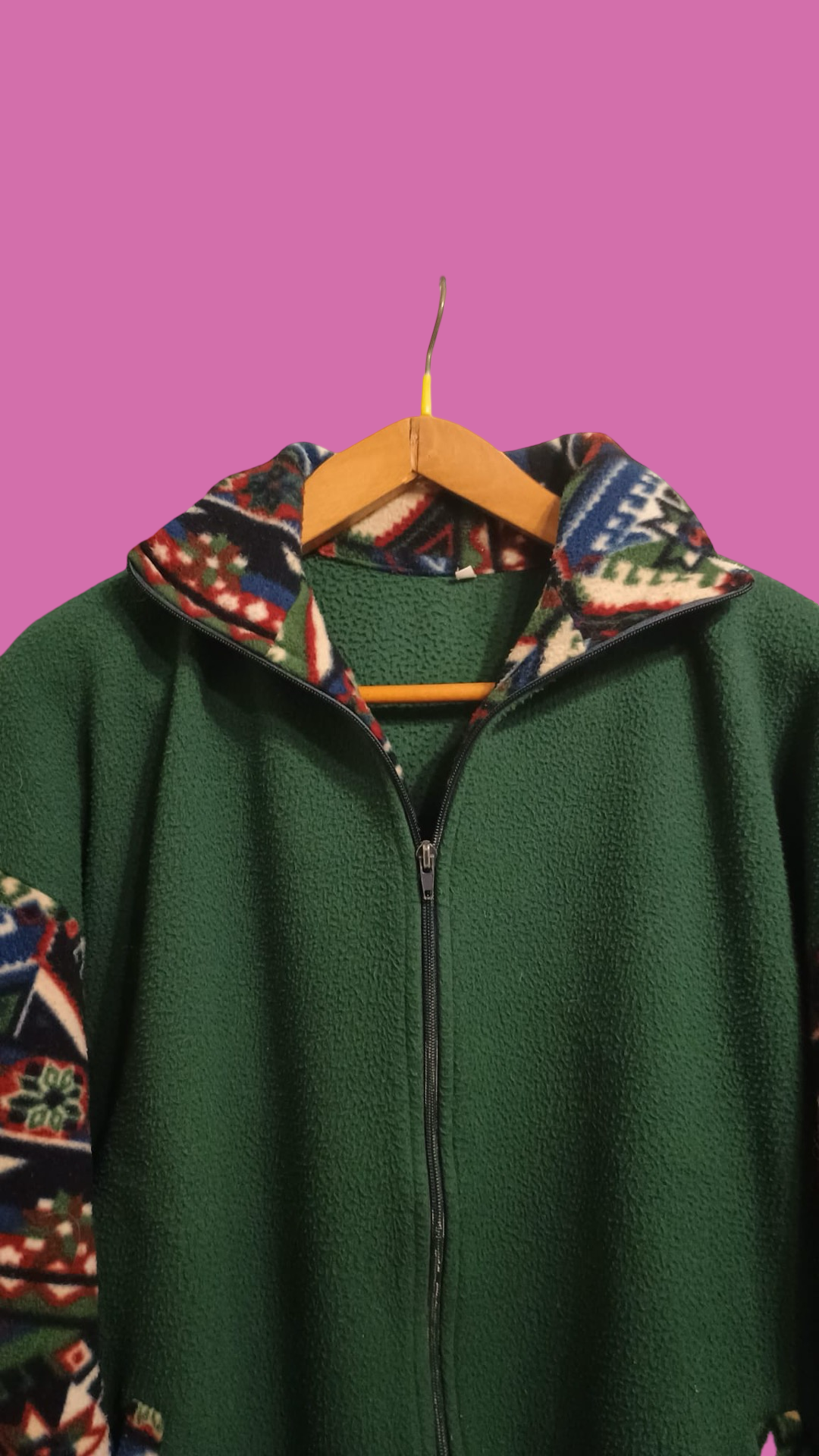 Vintage Multicolor Fantasy 90's Fleece Unisex Size L