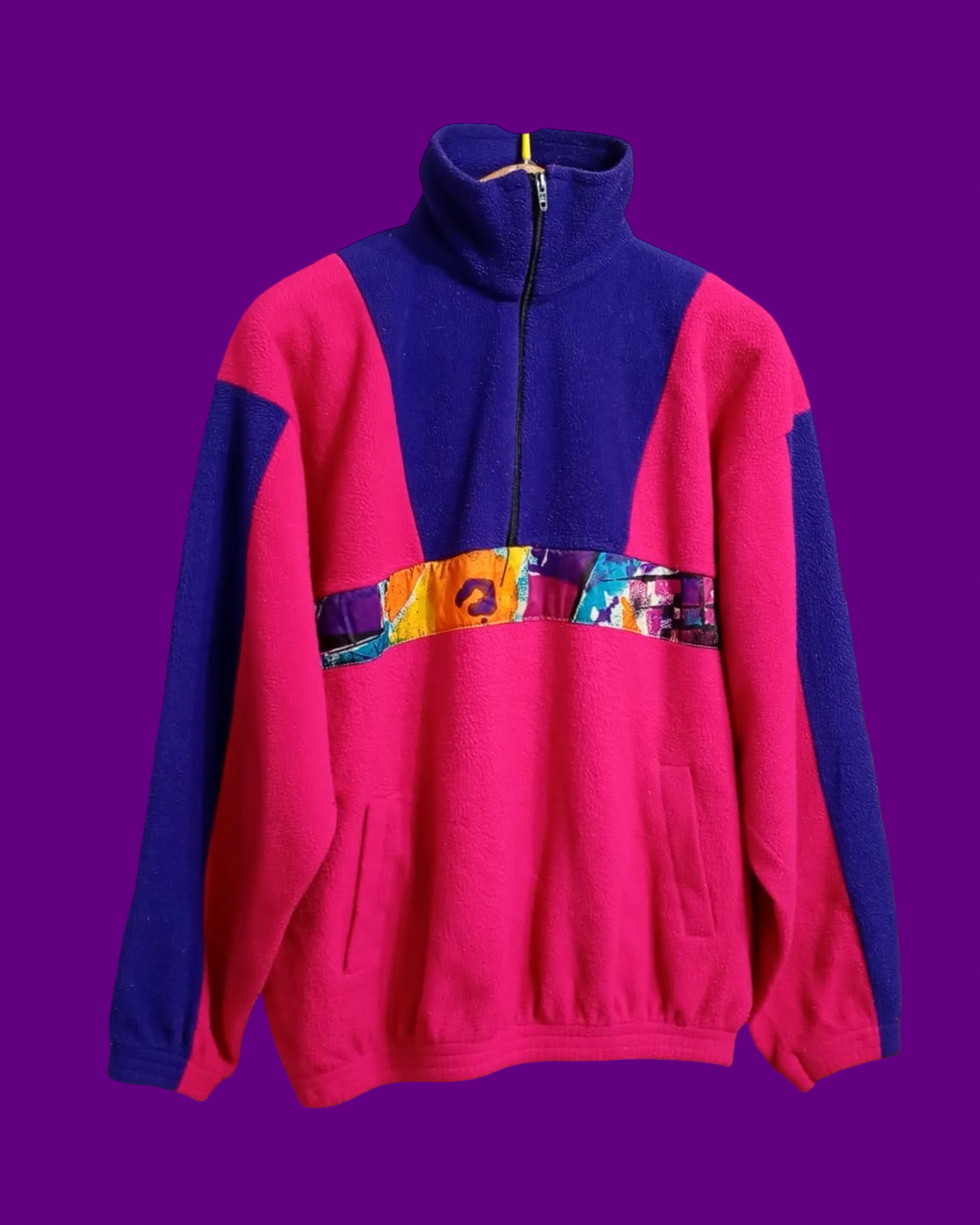 Vintage Multicolor Fantasy 90's Fleece Unisex Size L