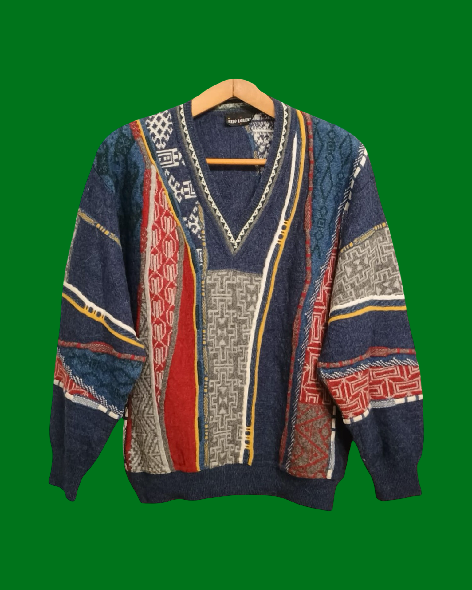 Vintage Multicolor Fantasy 90's Sweater Unisex Size M
