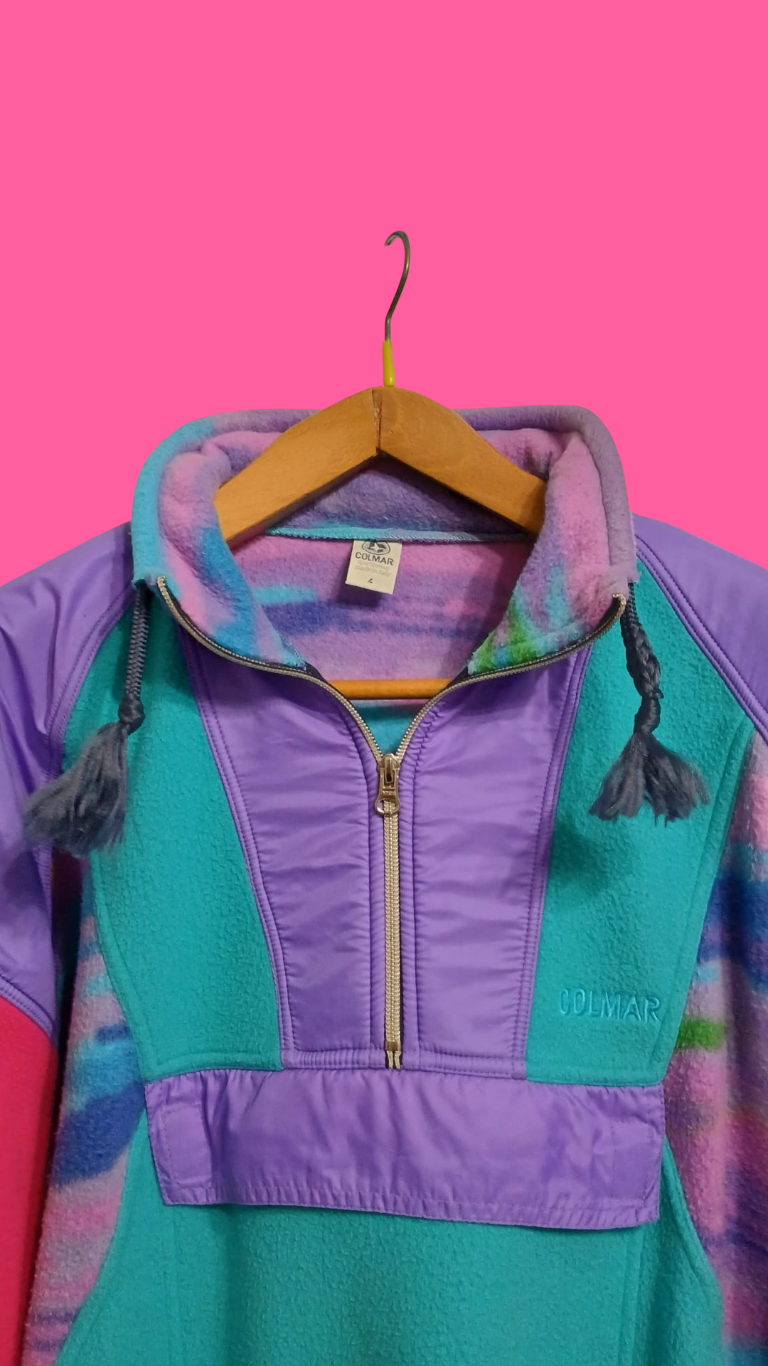 Vintage Multicolor Fantasy 90's Colmar Fleece Unisex Size L