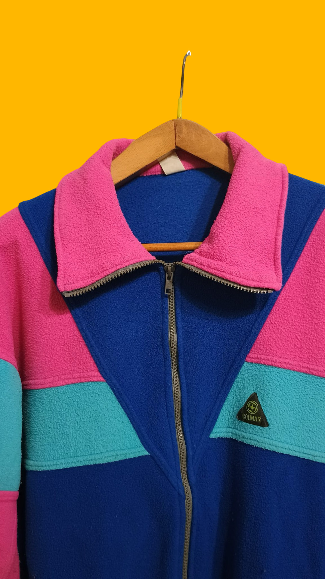 Sweatshirt Vintage Multicolor A Fantasia Anni 90 Unisex Size L