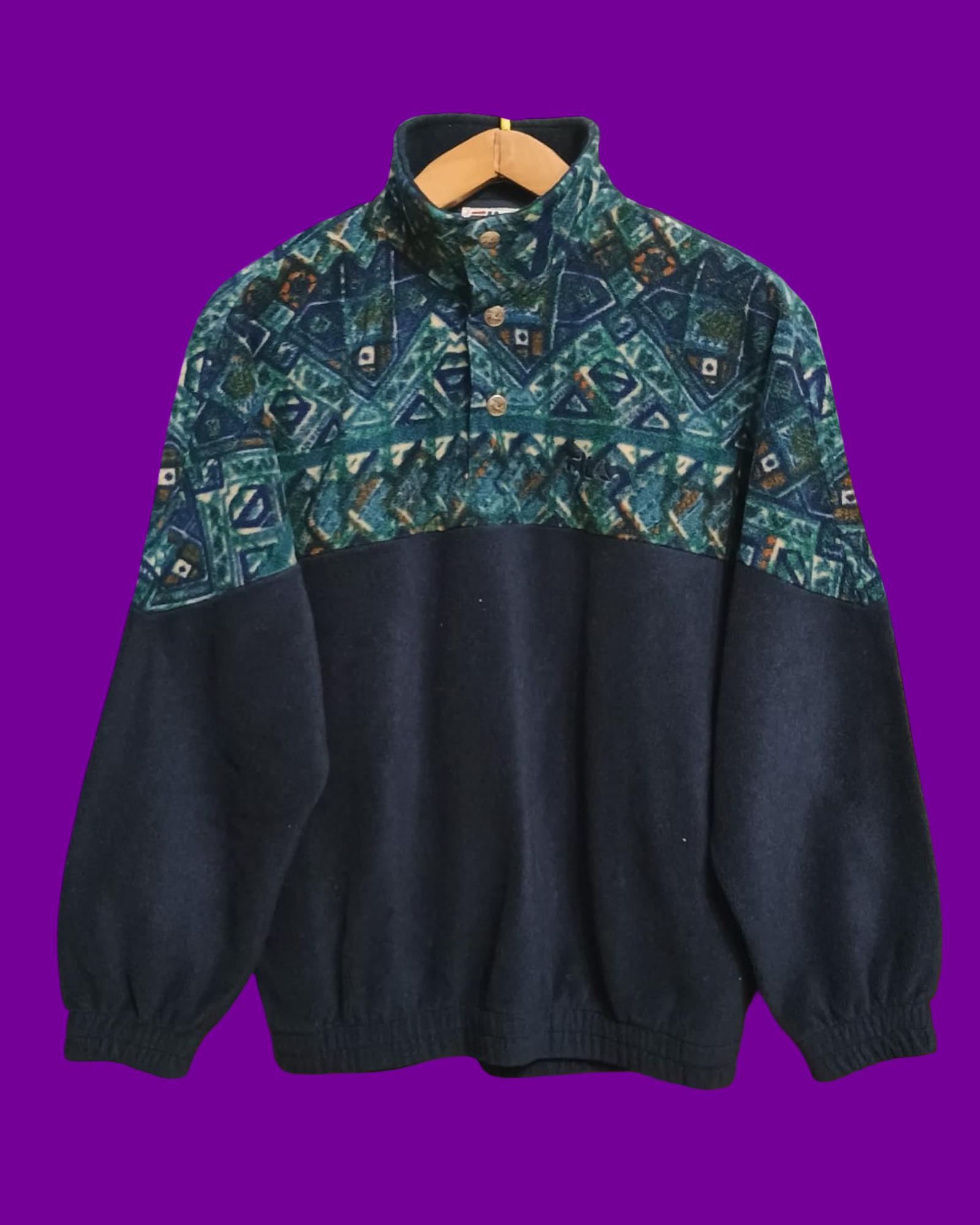 Vintage Multicolor Fantasy 90's Fila Fleece Unisex Size M