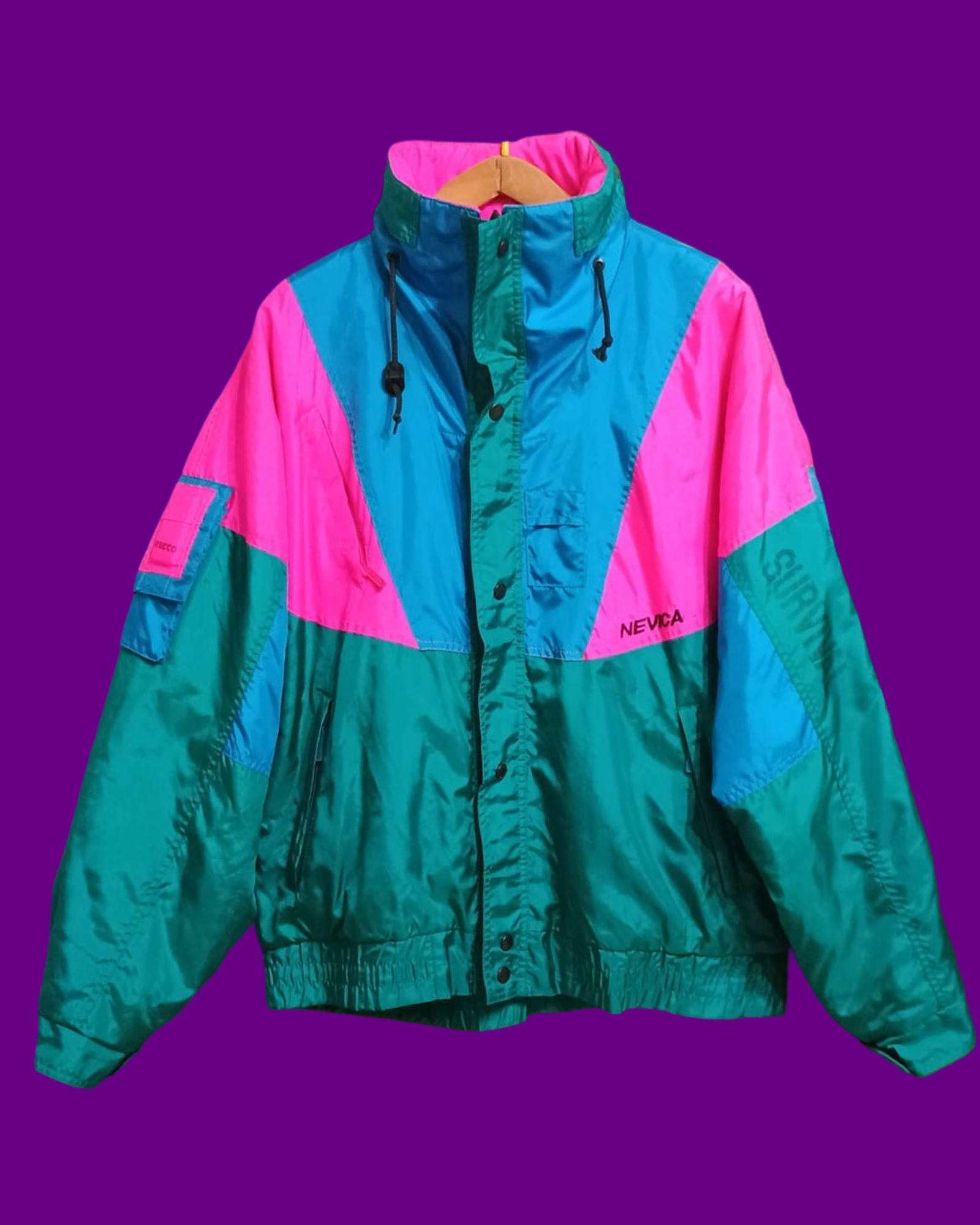 Vintage Multicolor Fantasy 90's Snow Jacket Unisex Size XL
