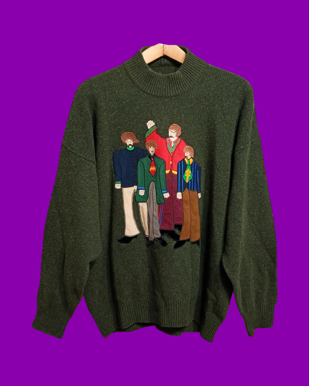 Vintage Multicolor Fantasy 90's Sweater Unisex Size L