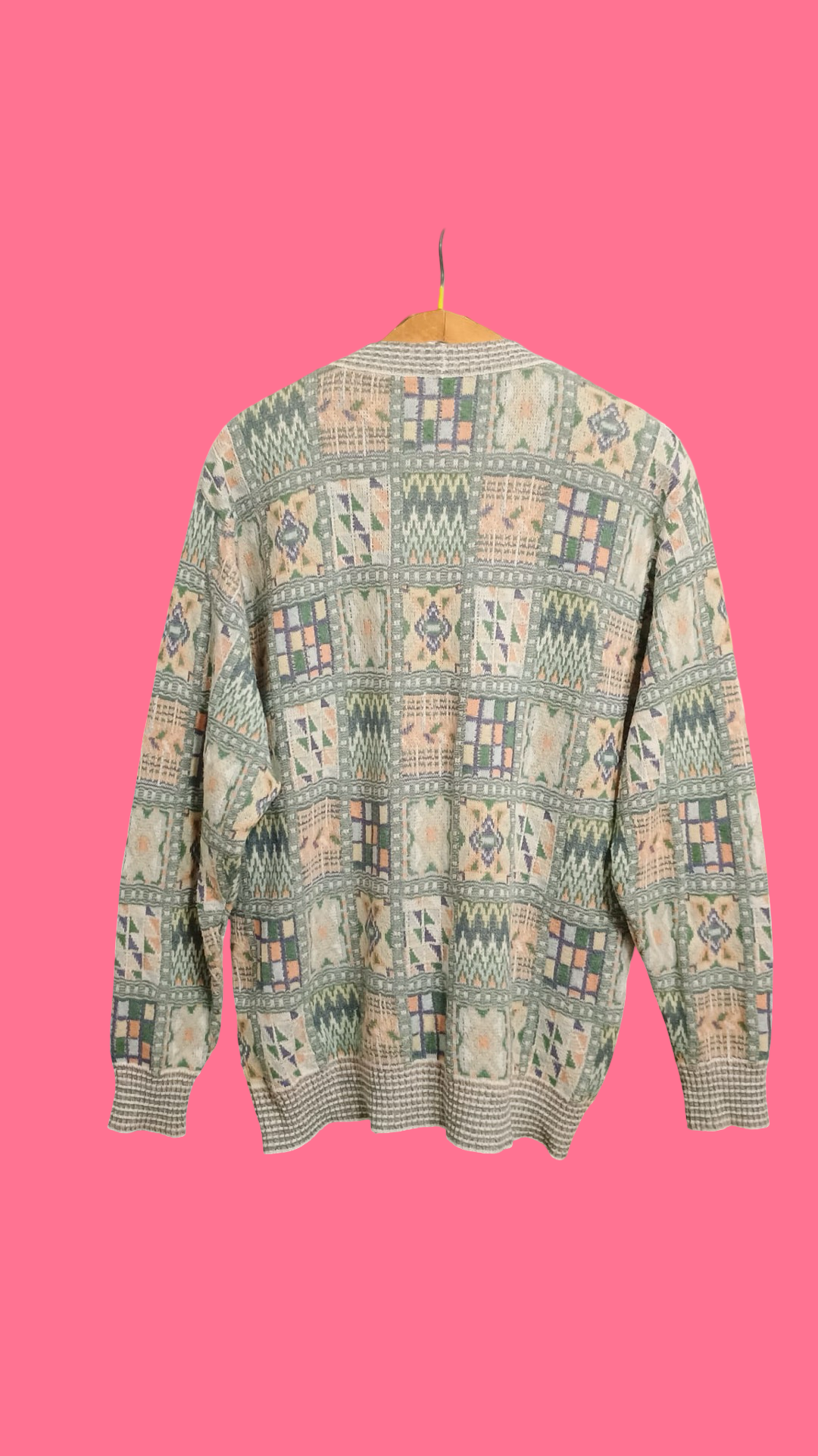Vintage Multicolor Fantasy 90's Sweater Unisex Size L