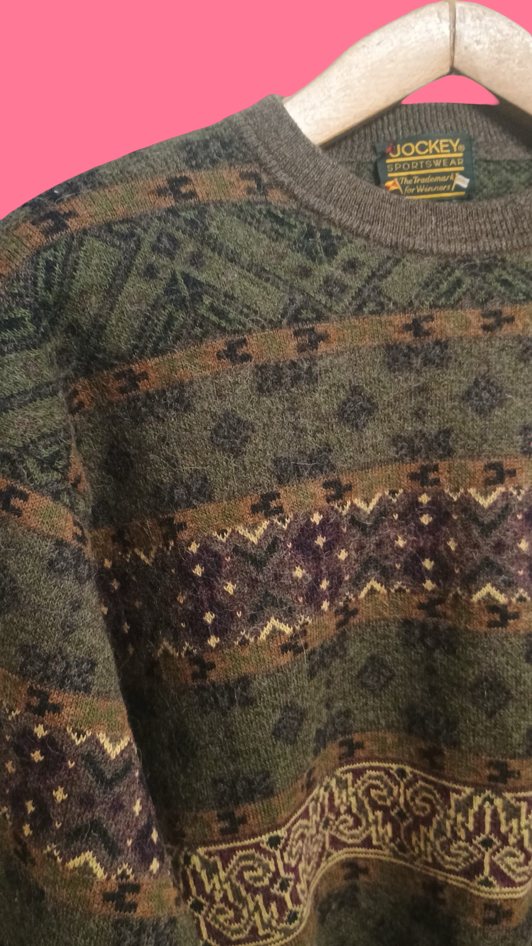 Vintage Multicolor Fantasy 90's Sweater Unisex Size S