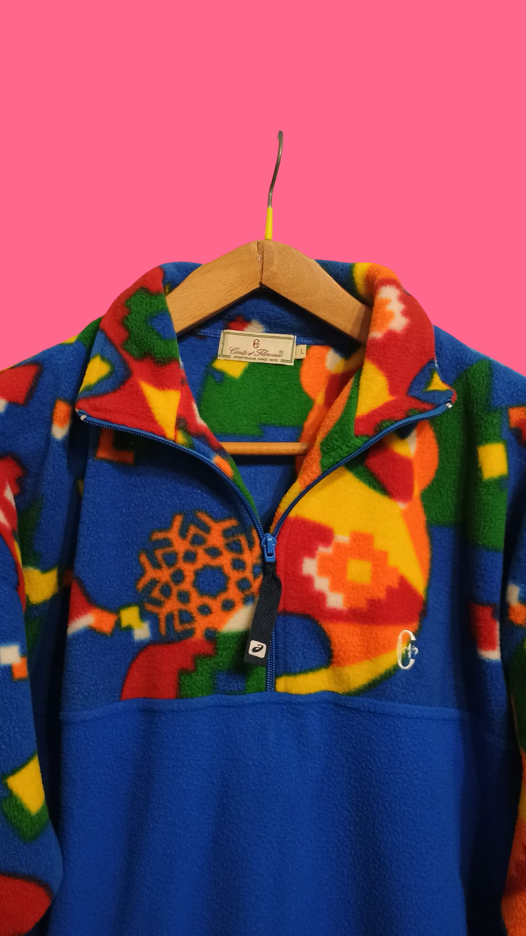 Vintage Multicolor Fantasy 90's Conte of Florence Fleece Unisex Size L
