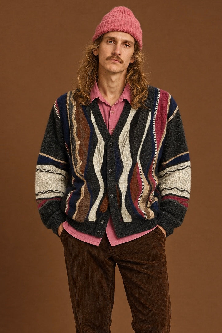 Vintage Multicolor Fantasy 90's Sweater Unisex Size XL