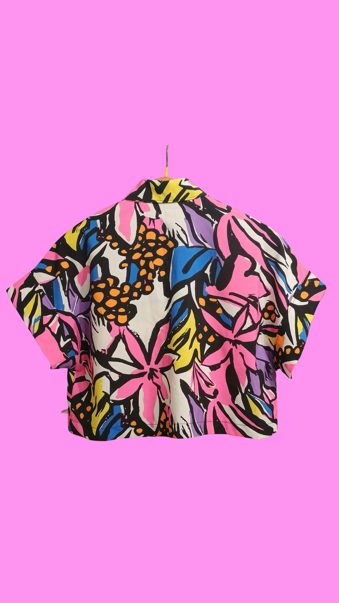 Vintage Style Multicolor Fantasy Shirt Woman Size S