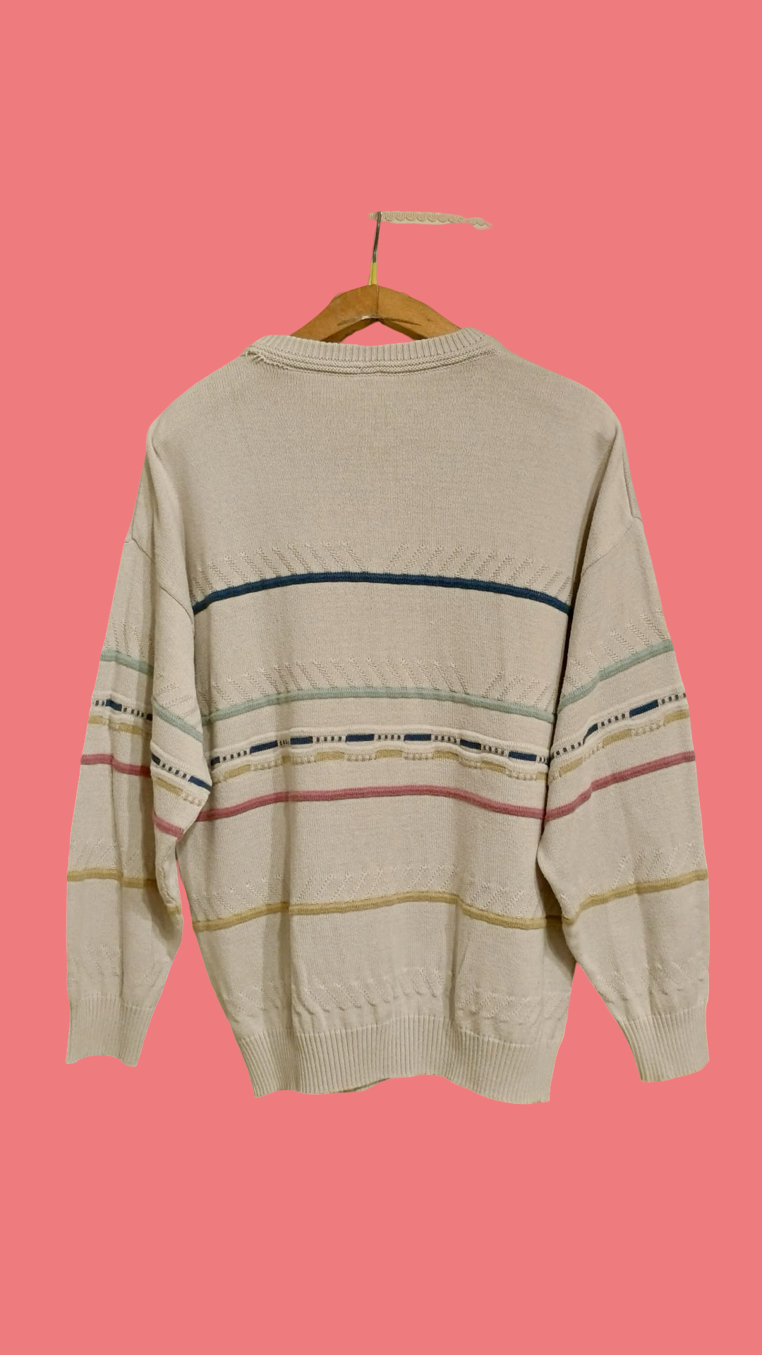 Vintage Multicolor Fantasy 90's Sweater Unisex Size L