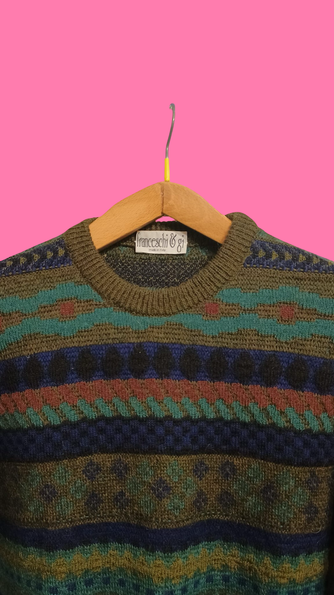 Vintage Multicolor Fantasy 90's Sweater Unisex Size M