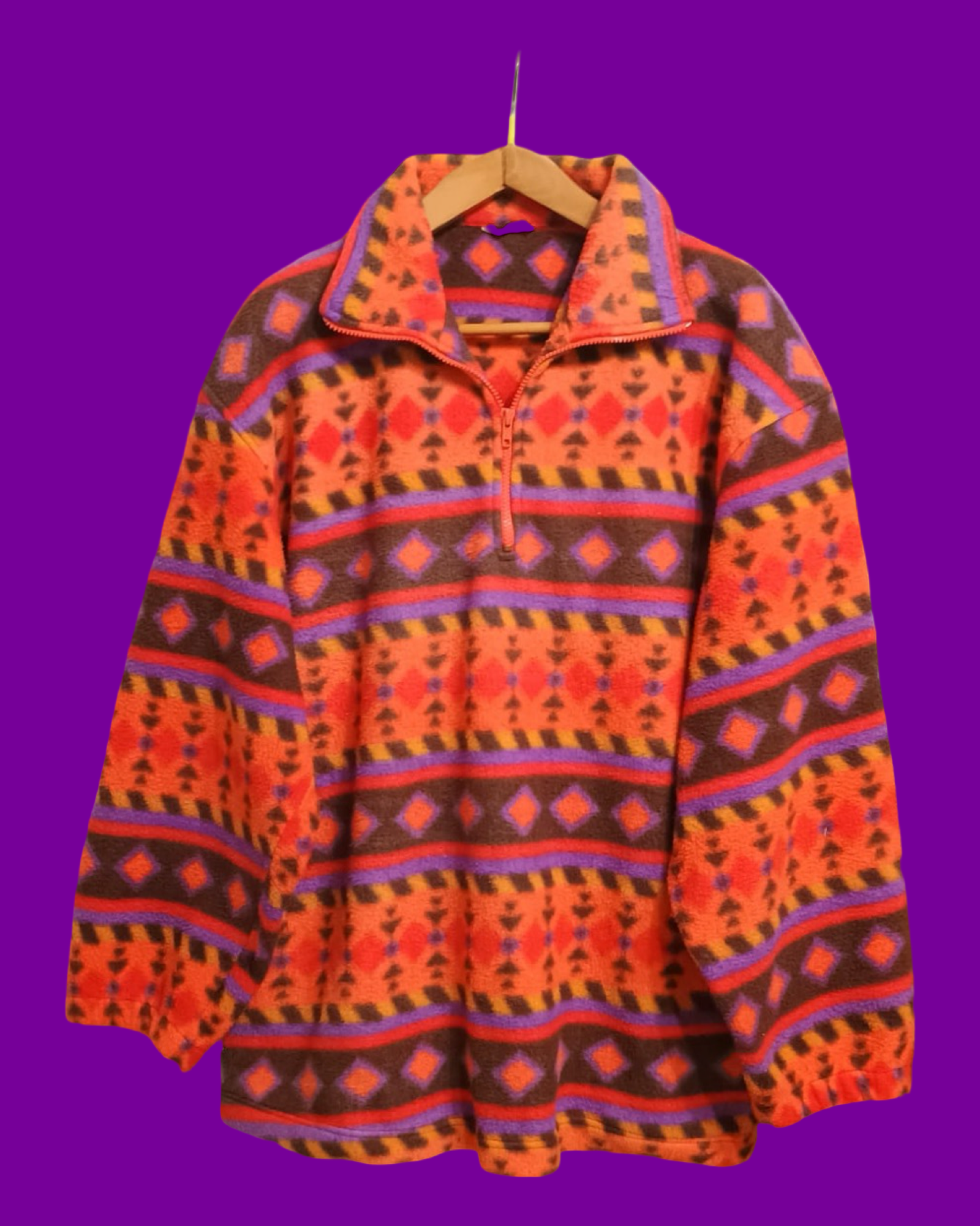 Vintage Multicolor Fantasy 90's Fleece Unisex Size XL