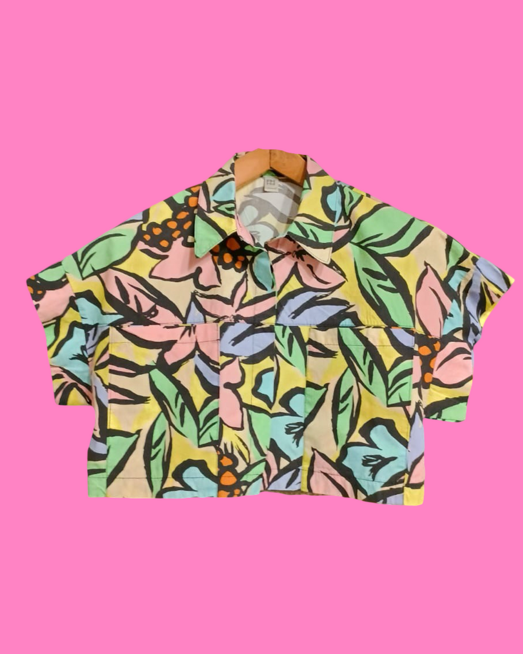 Vintage Multicolor Fantasy 90's Shirt Woman Size S