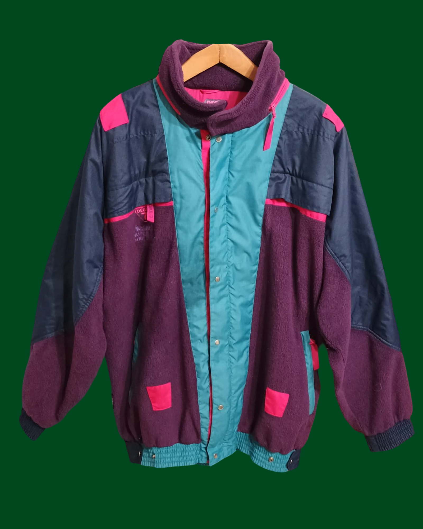 Vintage Multicolor Fantasy 90's Fleece Jacket Unisex Size XXL