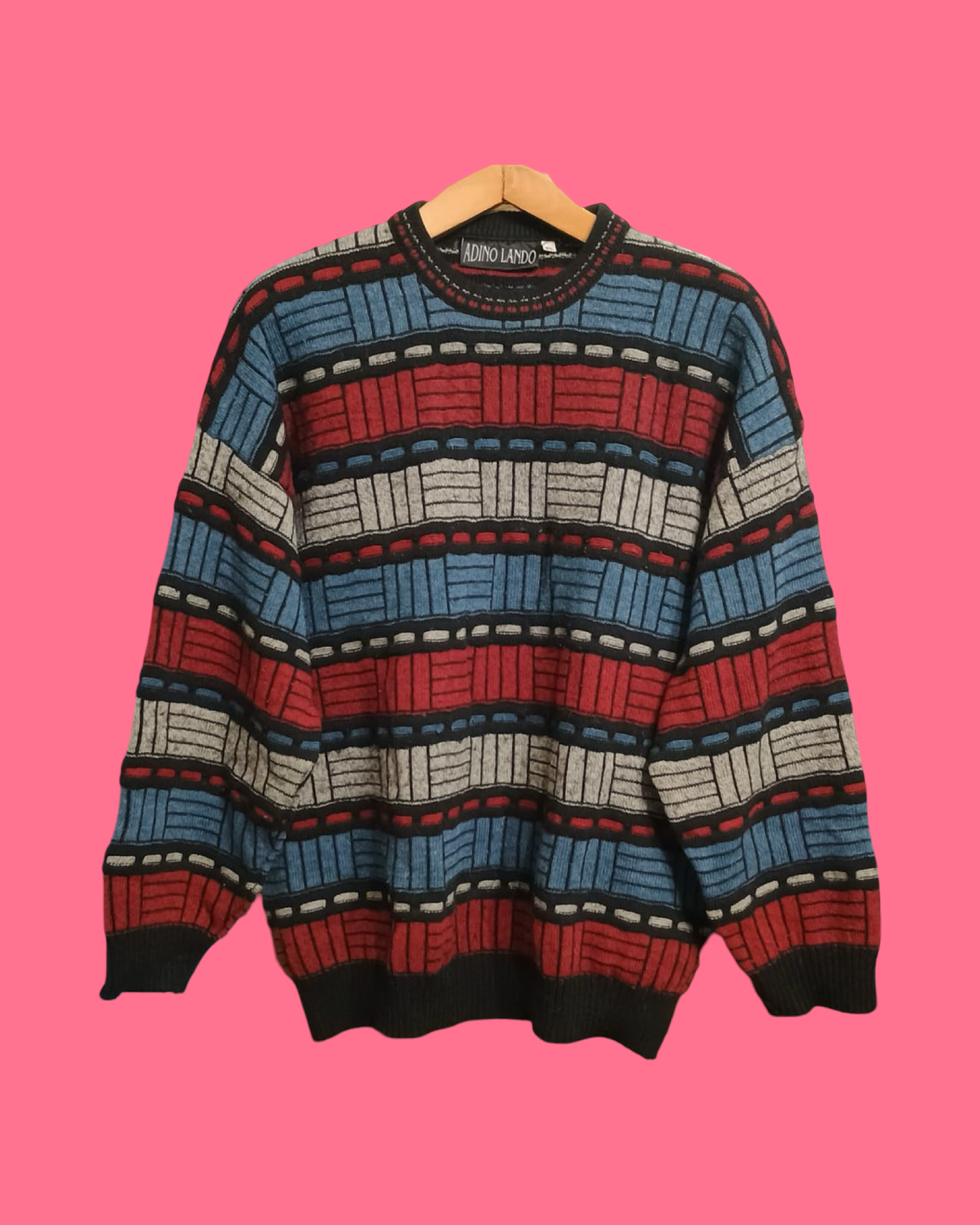 Vintage Multicolor Fantasy 90's Sweater Unisex Size XL