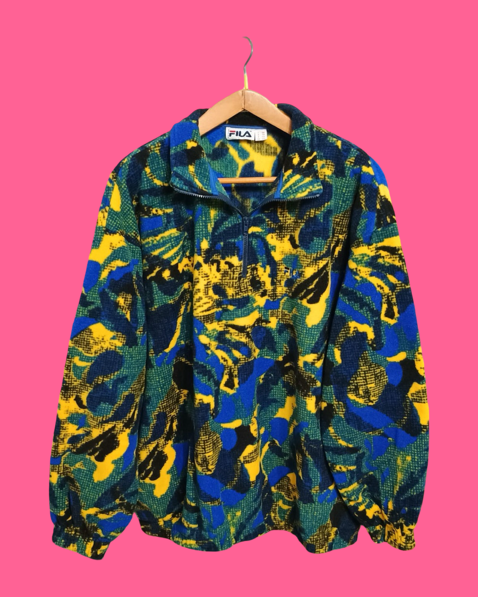 Vintage Multicolor Fantasy 90's Fila Fleece Unisex Size XL