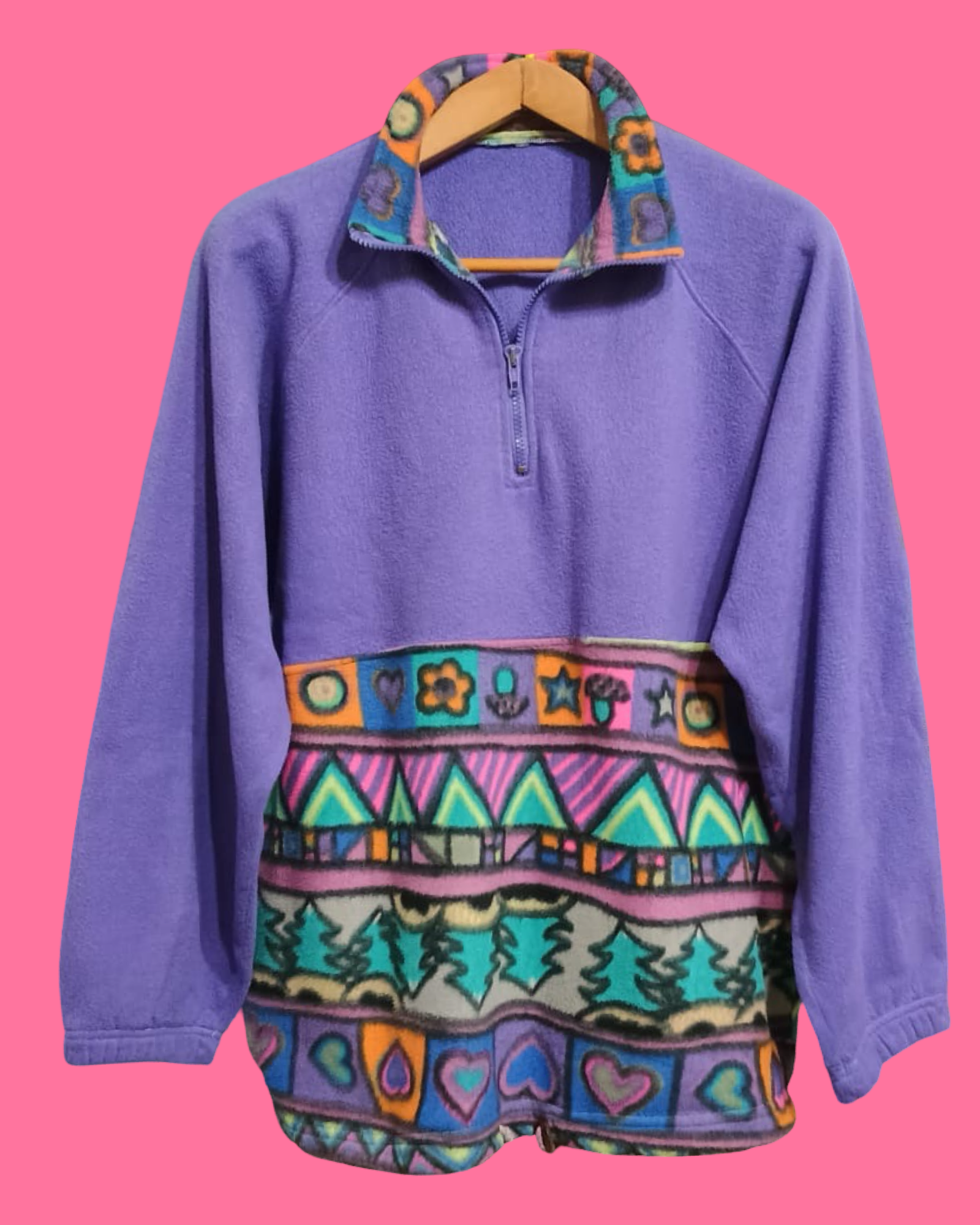 Vintage Multicolor Fantasy 90's Sweatshirt Unisex Size L