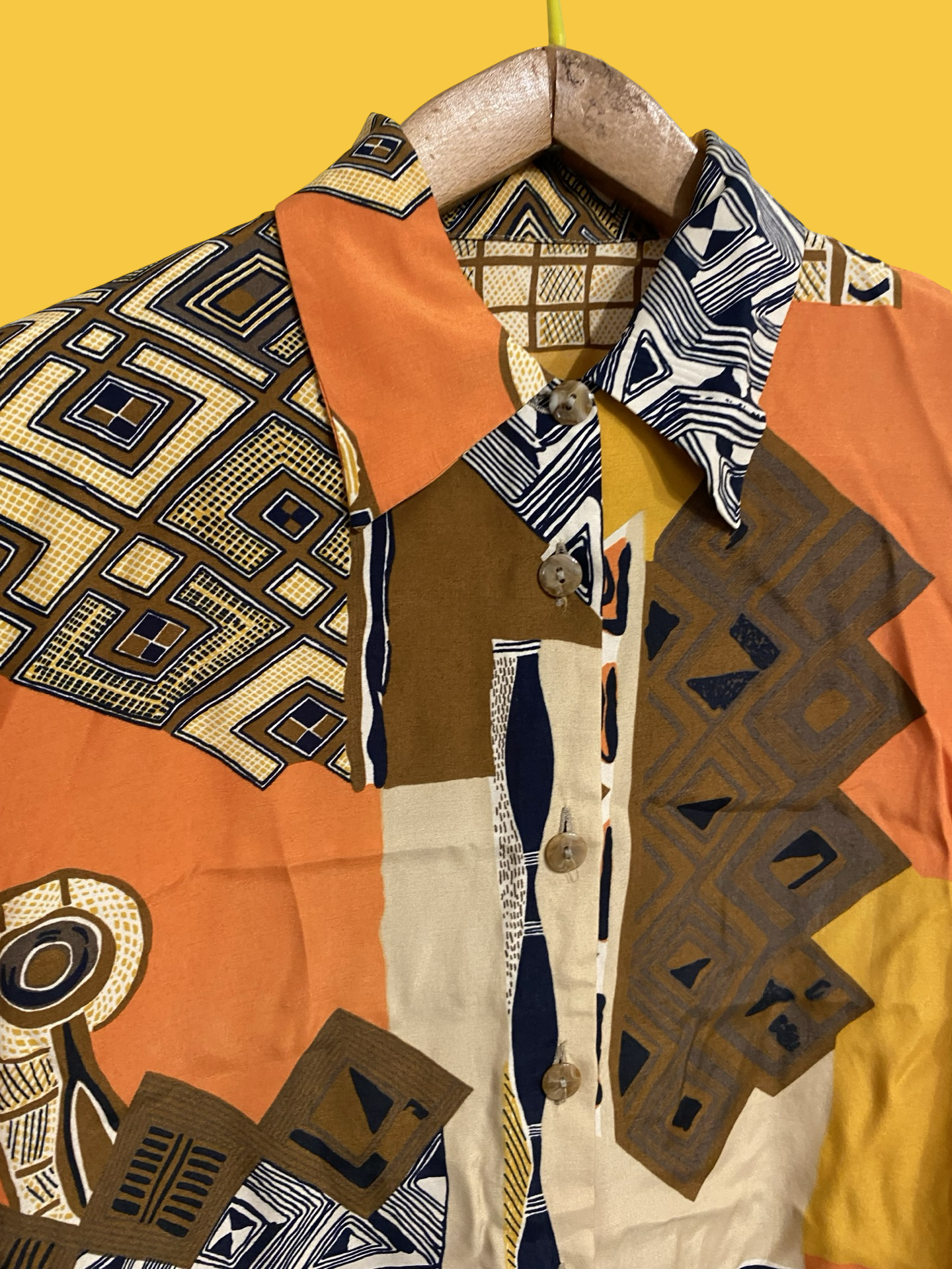 Vintage Style Multicolor Fantasy 90's Shirt Woman Size L