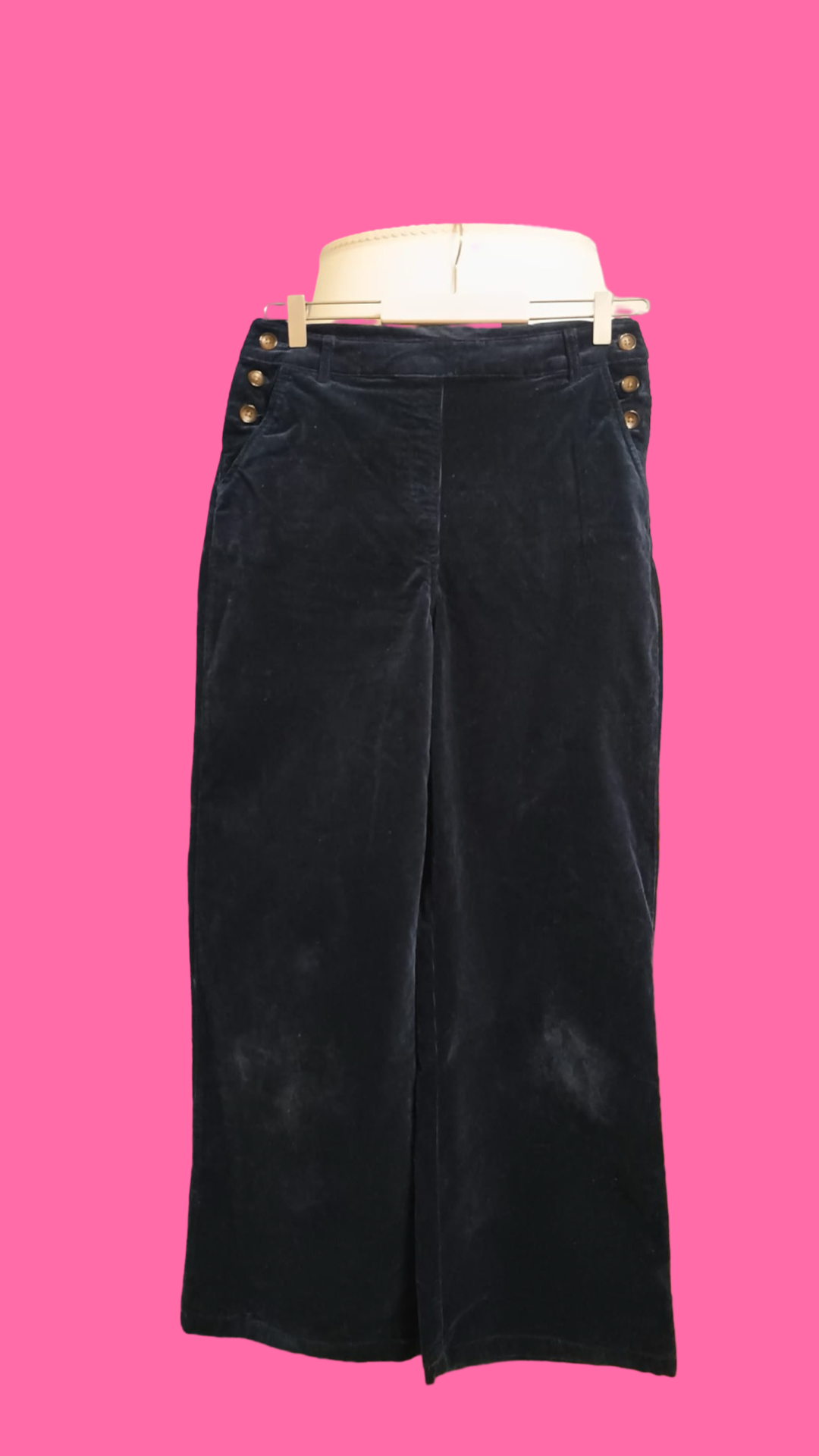 Vintage Multicolor Blue Salopette Woman Size L