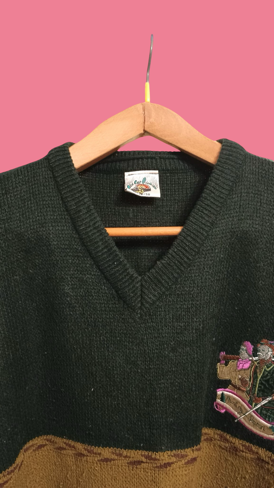 Vintage Multicolor Fantasy 90's Sweater Unisex Size L