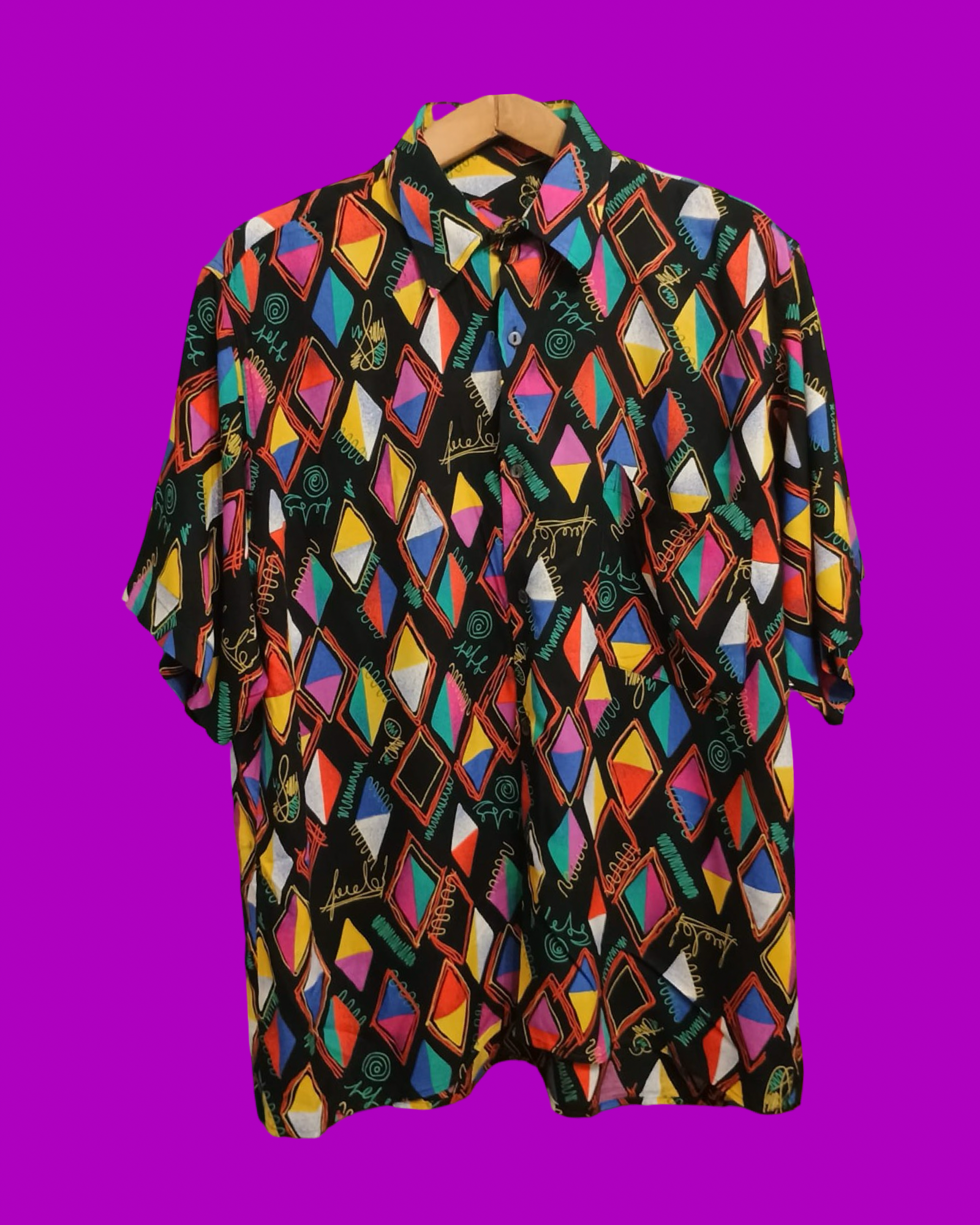 Vintage Multicolor Fantasy 90's Shirt Unisex Size L