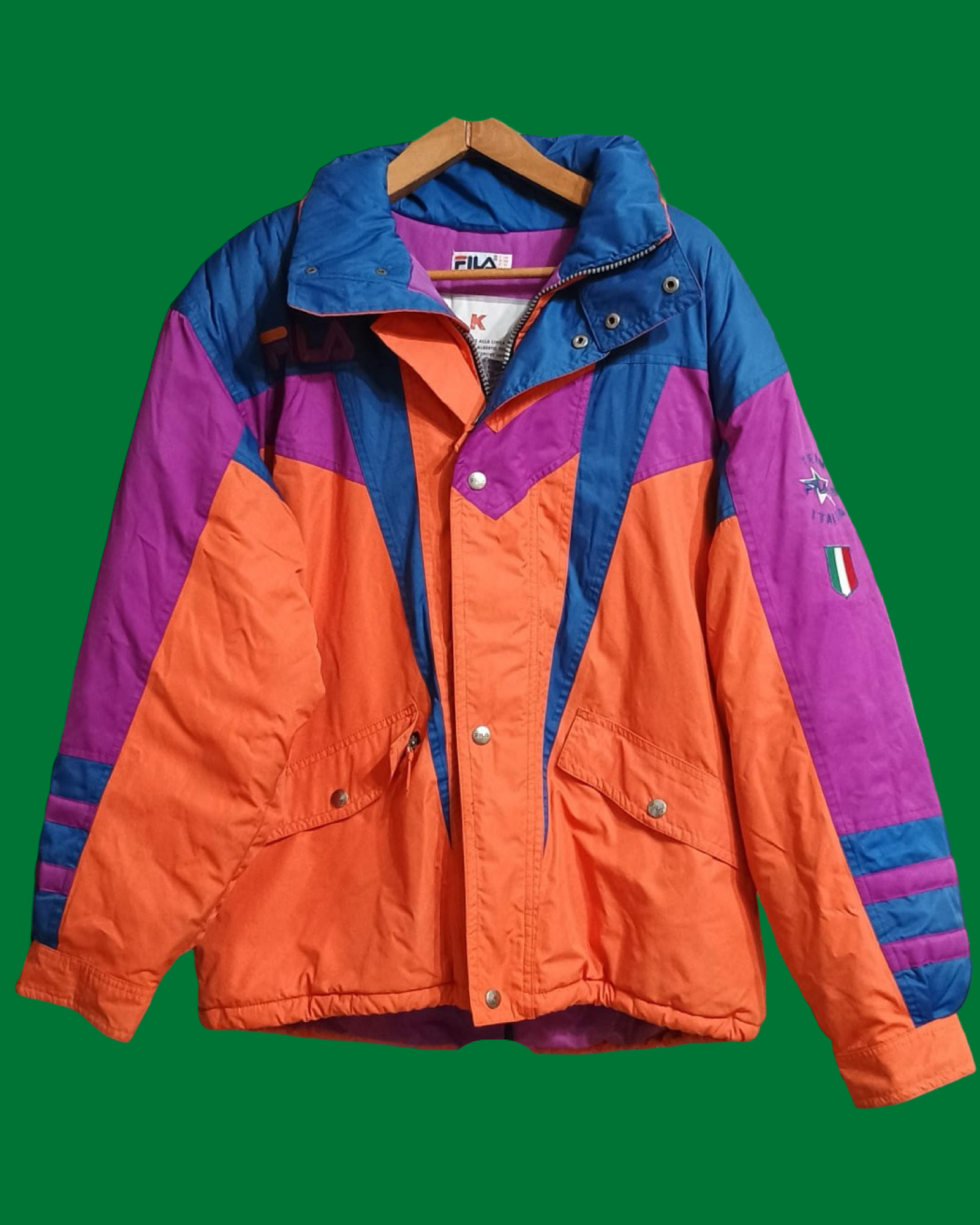 Vintage Multicolor Fantasy 90's Fila Snow Jacket Unisex Size XL