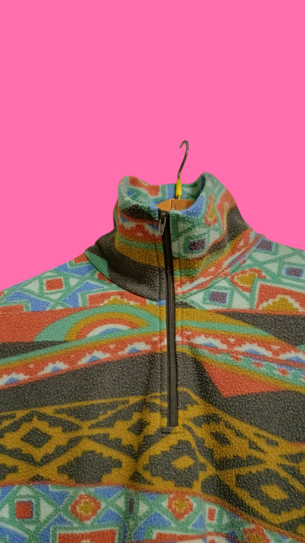 Vintage Multicolor Fantasy 90's Fleece Unisex Size S