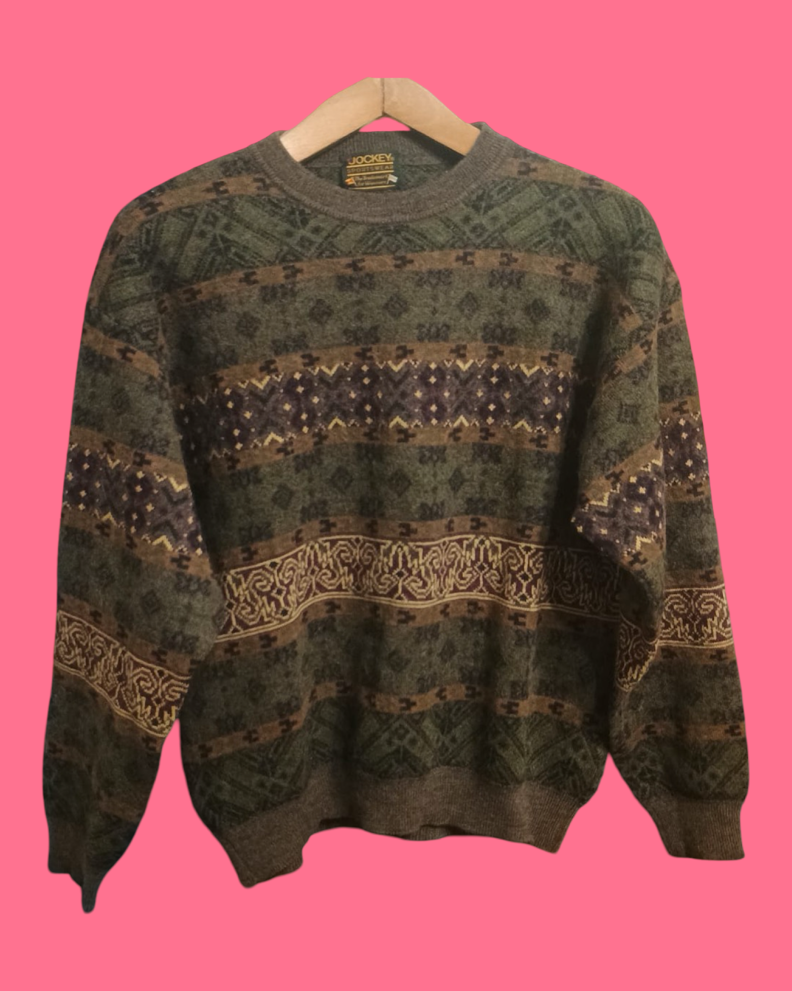 Vintage Multicolor Fantasy 90's Sweater Unisex Size S