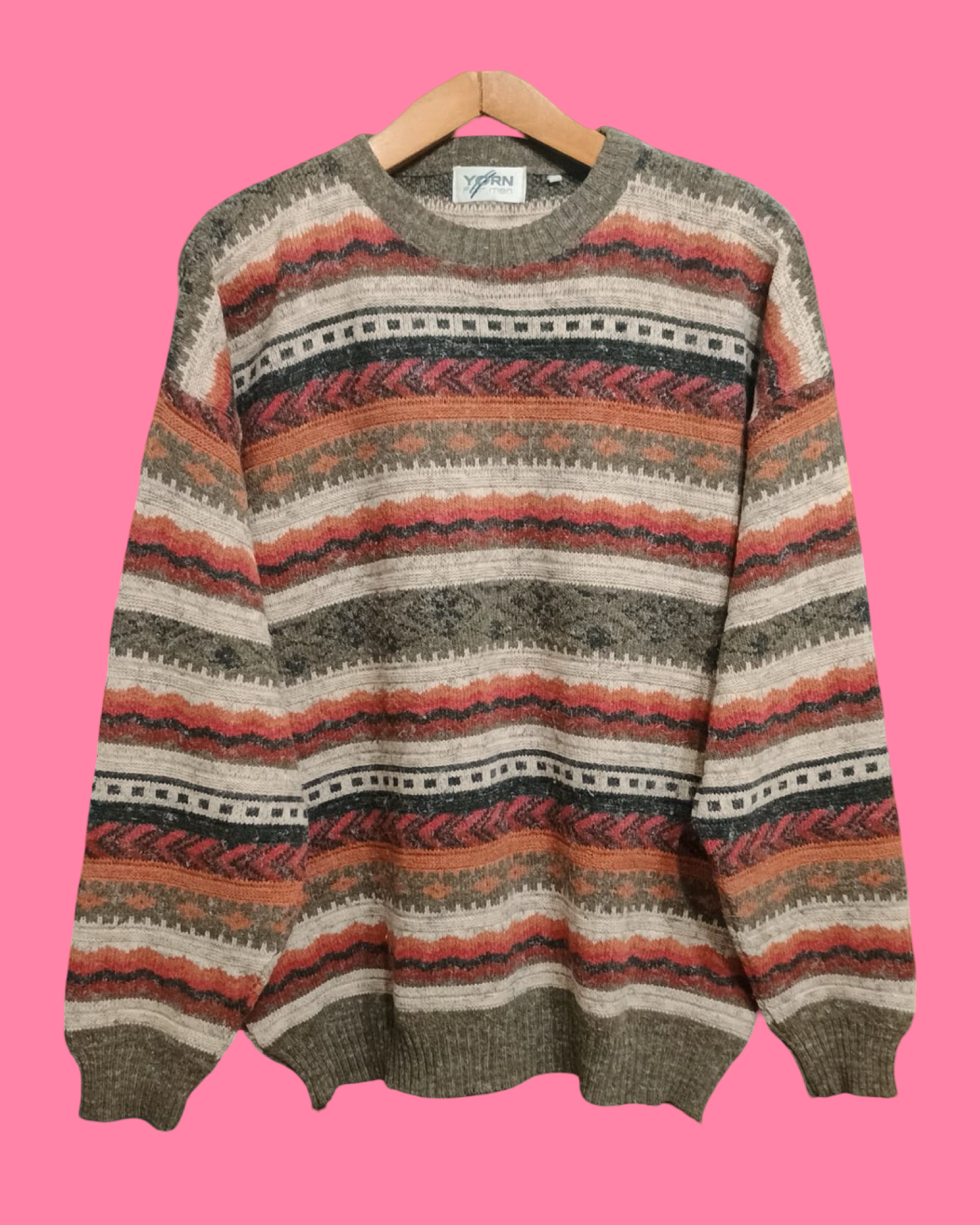 Vintage Multicolor Fantasy 90's Sweater Unisex Size XL