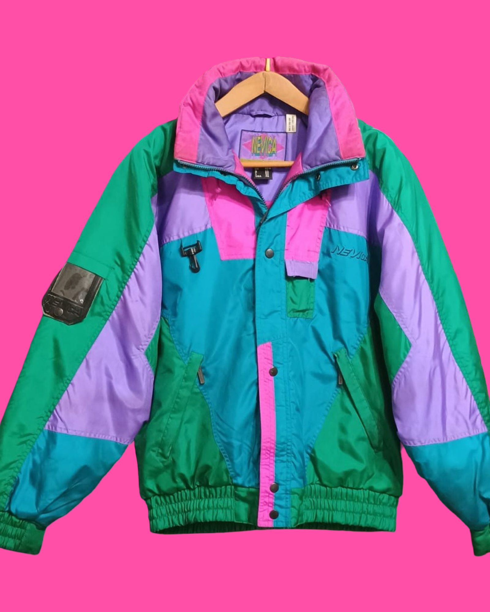Vintage Multicolor Fantasy 90's Snow Jacket Unisex Size L