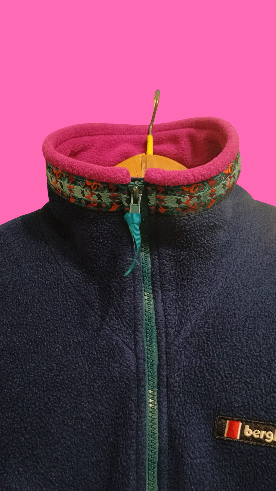 Vintage Multicolor Fantasy 90's Fleece Jacket Unisex Size S