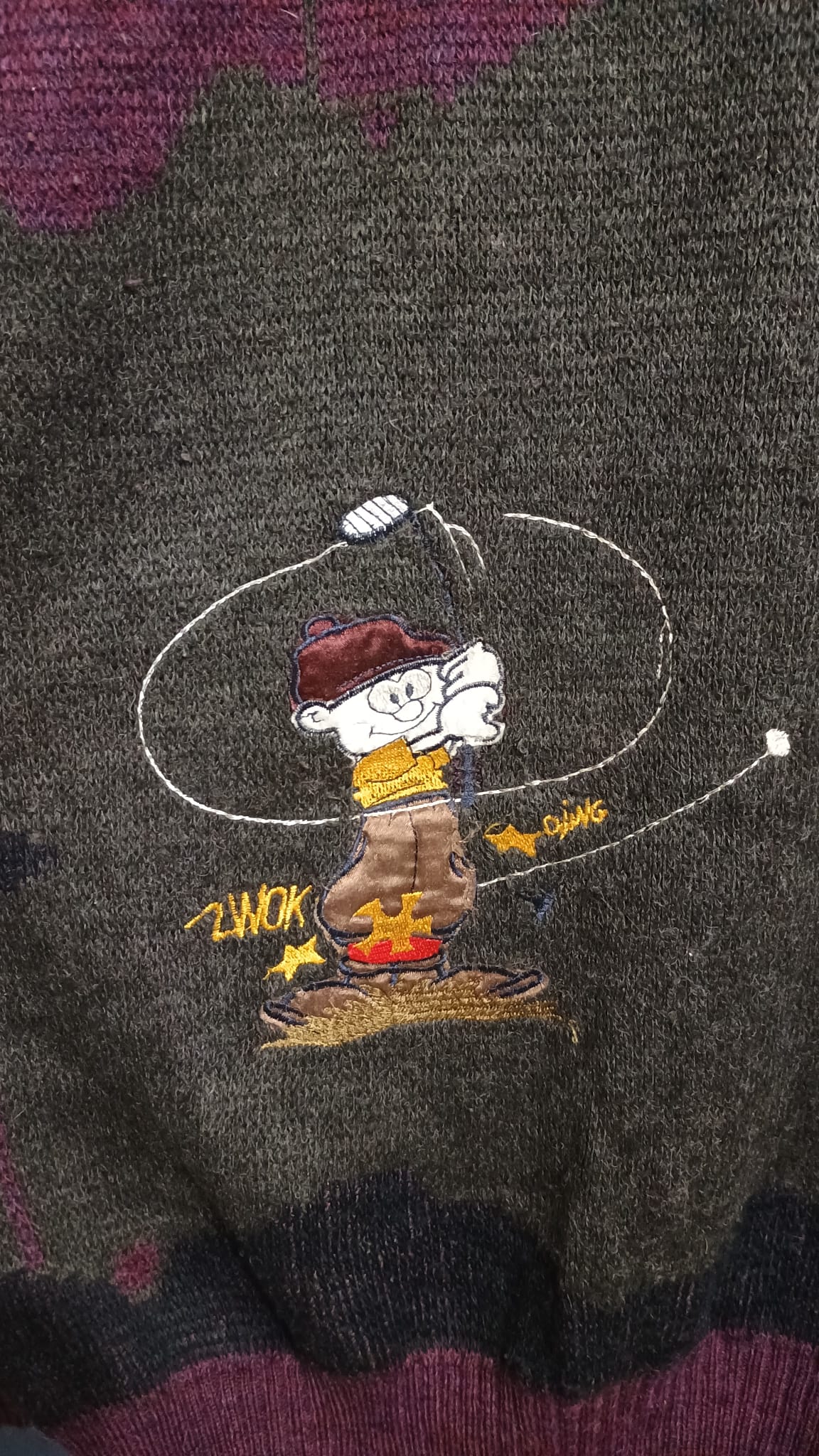 Vintage Multicolor Fantasy 90's Sweater Unisex Size L