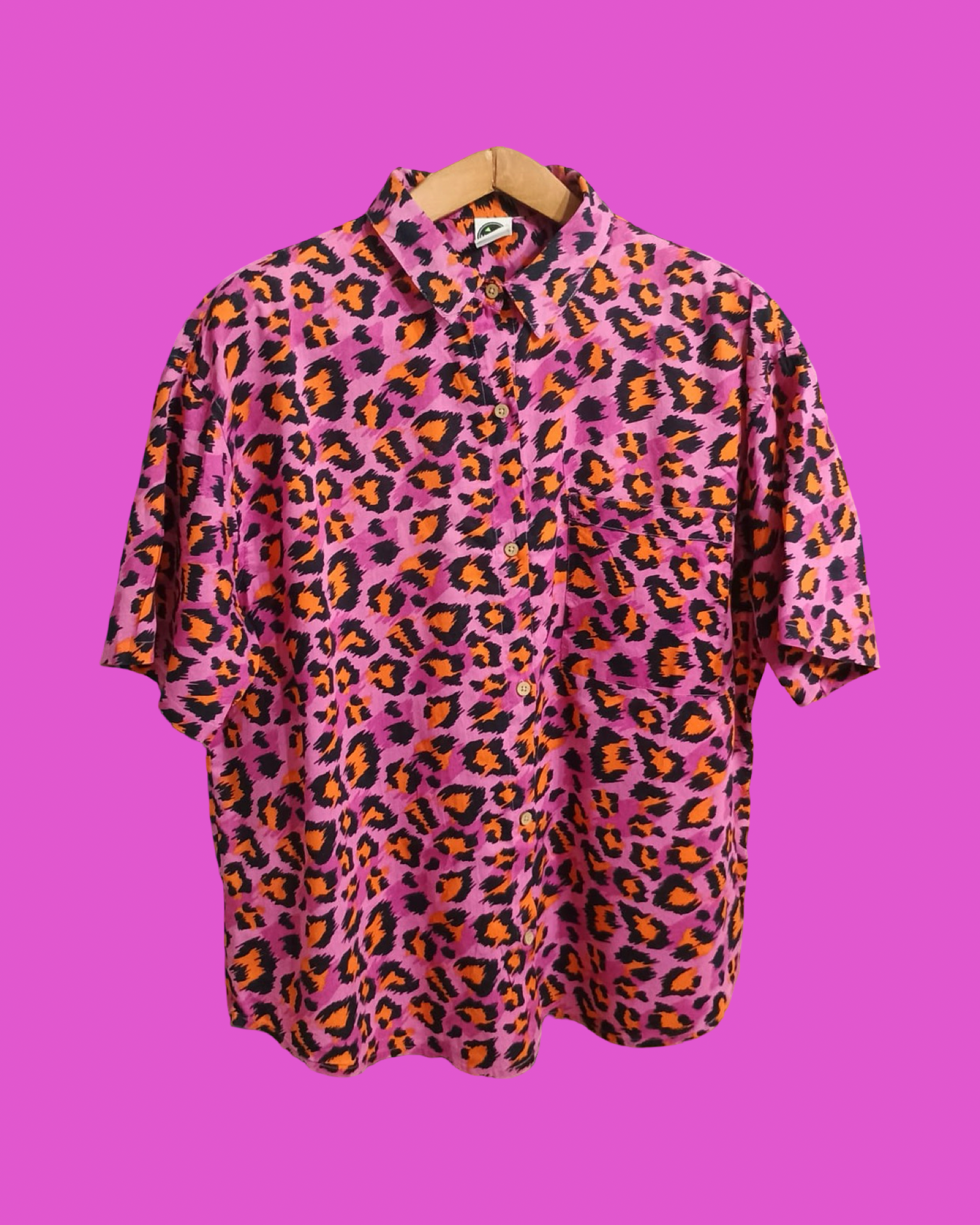 Vintage Multicolor Fantasy 90's Shirt Woman Size L