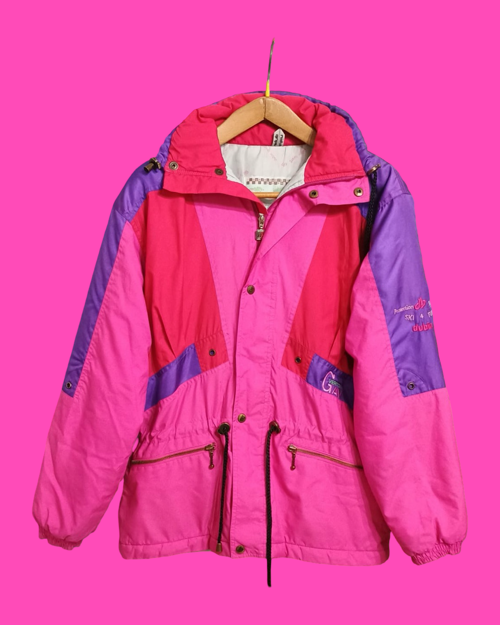 Vintage Multicolor Fantasy 90's Snow Jacket Unisex Size M