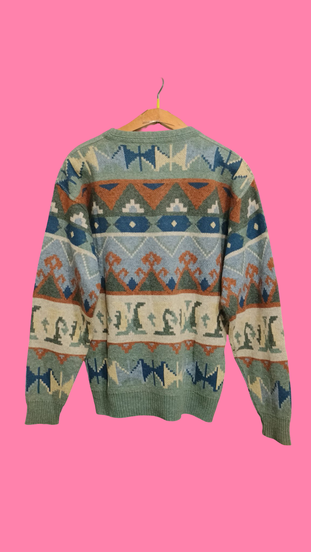 Vintage Multicolor Fantasy 90's Sweater Unisex Size M